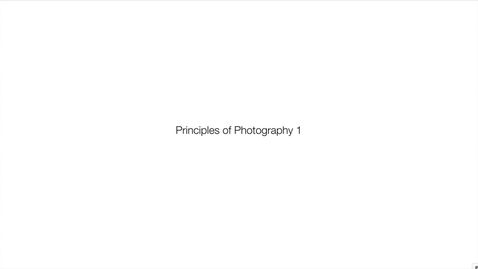 Thumbnail for entry Principles of Exposure