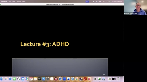 Thumbnail for Intro - Module 10 Lecture #3 ADHD