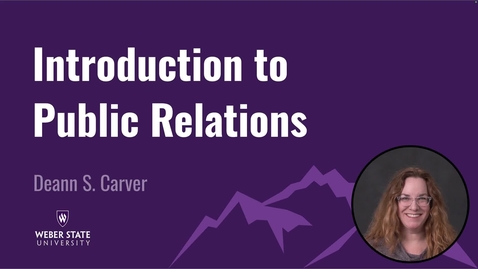 Thumbnail for Week 1 COMM 3400 Strategic Communication Introduction