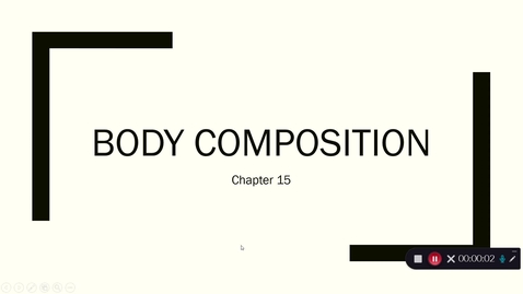 Thumbnail for entry Body Composition Part 1 Video