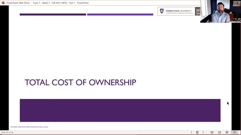 Thumbnail for 7 - Total Cost of Ownership