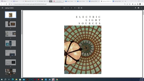 Thumbnail for Lighting 6 (w423) --- Electric Light Sources