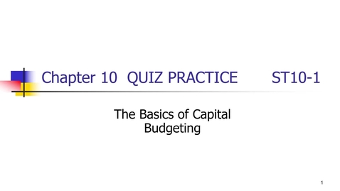 Thumbnail for Chapter TEN Quiz Lecture