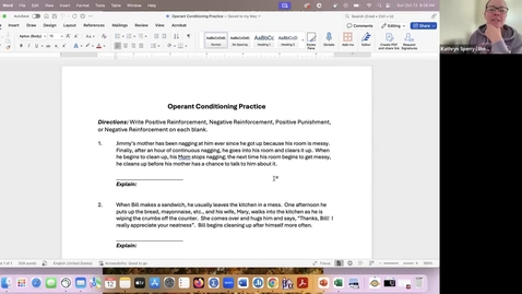 Thumbnail for Intro - going over operant conditioning practice
