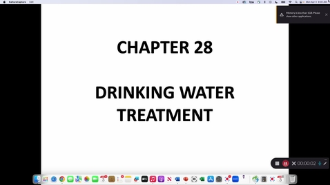 Thumbnail for Chapter 28 Drinking water - April 3rd 2023, 9:00:09 am