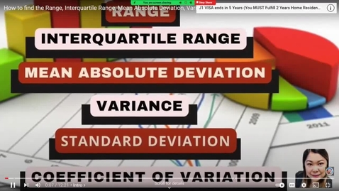 Thumbnail for entry Clip of range, MAD, VAR, SD, IQR