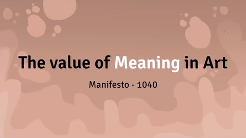 Thumbnail for My Manifesto Presentation