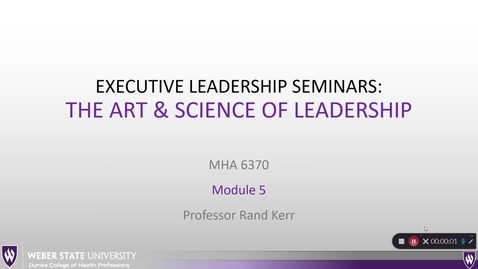 Thumbnail for The Art &amp; Science of Leadership (live recording)