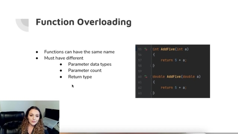 Thumbnail for 7 Function Overloading