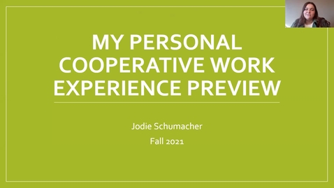 Thumbnail for Cooperative_Work_Experience_Presentation_SparkVideo