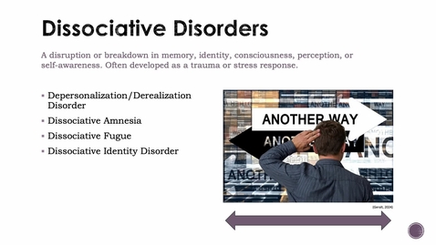Thumbnail for Dissociative Disorders.mp4