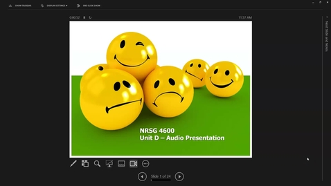 Thumbnail for entry NRSG 4600: Unit D Audio Presentation