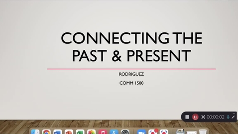 Thumbnail for Week 2 - Connecting the Past &amp; Present