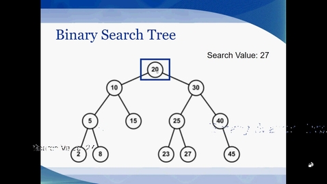 Thumbnail for entry CS 1030 Flex Data Structures: Binary Trees Part 3