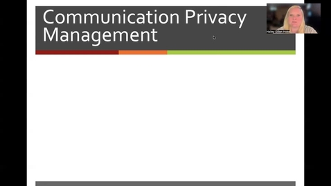 Thumbnail for COMM 3000 - Communication Privacy Management