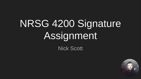 Thumbnail for NRSG 4200 Signature Assignment 2
