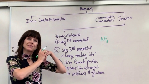 Thumbnail for Covalent Naming Binary Molecules