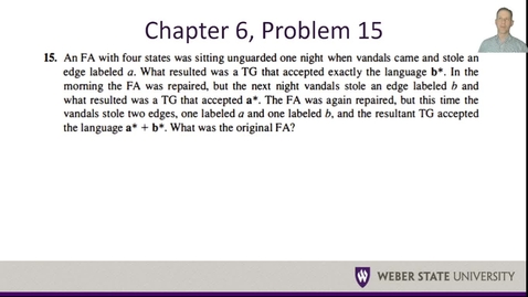 Thumbnail for entry CS 4110 - Chapter 6 Problem 16
