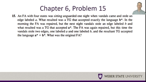 Thumbnail for CS 4110 - Chapter 6 Problem 16