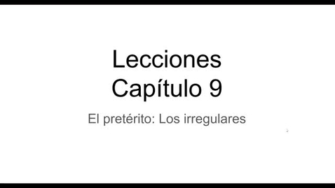 Thumbnail for Cap. 9 Los irregulares