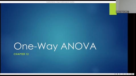 Thumbnail for Stats lecture (Mar. 30 ANOVA)