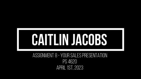 Thumbnail for Assignment 8 - YOUR Sales Presentation V2