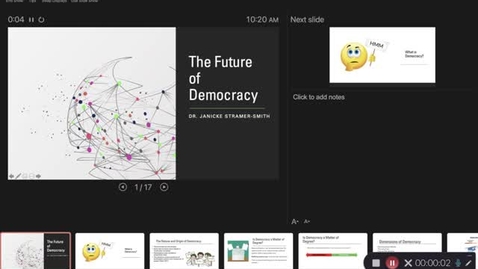 Thumbnail for entry POLS 3290  Lecture 11.1 Future of Democracy