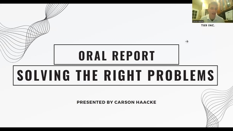 Thumbnail for entry Oral Report