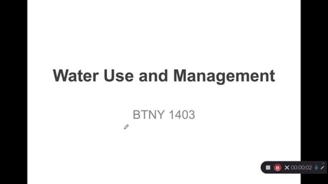 Thumbnail for Water Use Part 1