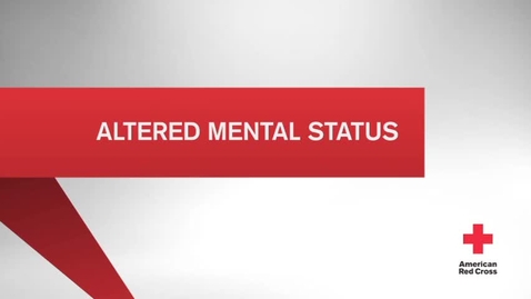 Thumbnail for 21 Altered Mental Status - Quiz
