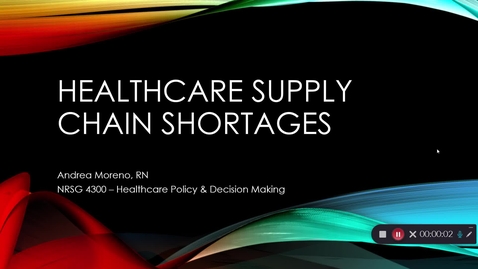 Thumbnail for Healthcare Supply Chain Shortages