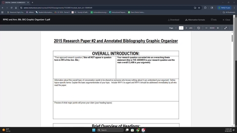 Thumbnail for Peer Review for RP2 Outline