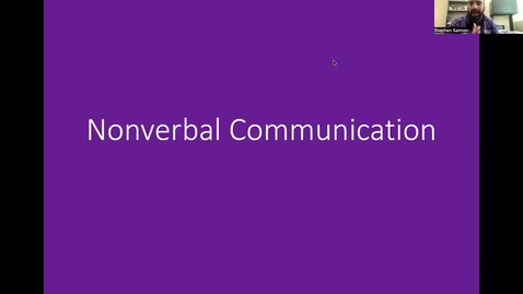 Thumbnail for COMM 2110 Chapter 4 Nonverbal