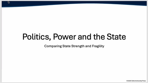 Thumbnail for POLS 1010: Comparing State Strength and Fragility