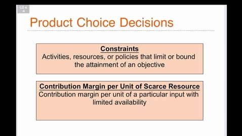 Thumbnail for Ch 4 LO 4 Produce Choice Decisions