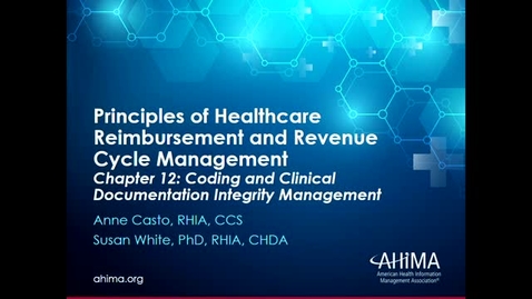 Thumbnail for entry Ch 12 Coding and CDI processes of RCM