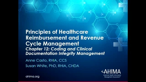 Thumbnail for Ch 12 Coding and CDI processes of RCM