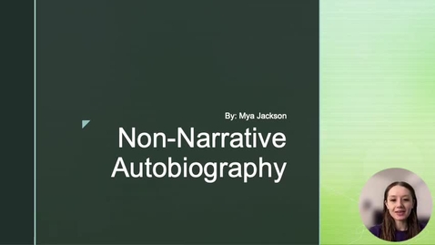Thumbnail for EDUC 3205 Non-Narrative Autobiography
