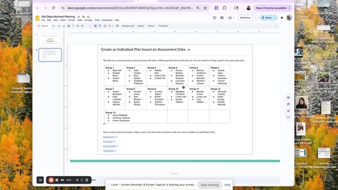 Thumbnail for 10d Data Informed Planning - Google Slides - 19 October 2025 (1)