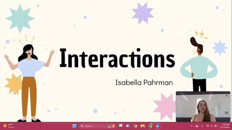Thumbnail for Interactions Presentation