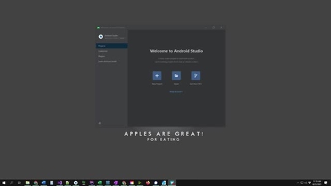 Thumbnail for entry Android Studio Artic Fox Introduction &amp; Getting Started