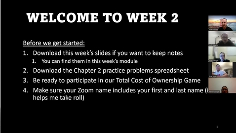 Thumbnail for Spring 2025 Week 2 class recording