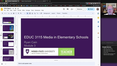 Thumbnail for entry EDUC 3115 Module 3 Standards-Based Grading