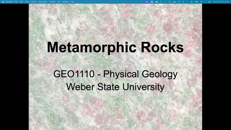 Thumbnail for Lecture 1 Metamorphism good good