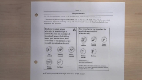 Thumbnail for entry Topic 26 - Margin of Error