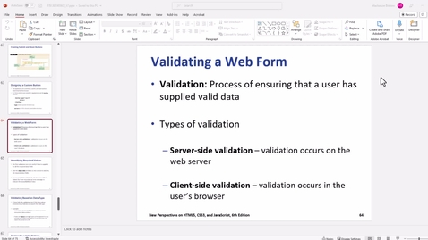 Thumbnail for Video 10 - Validating a webform Part I