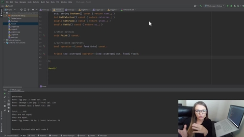 Thumbnail for Example Program 4 - Food class overloaded extractor operator