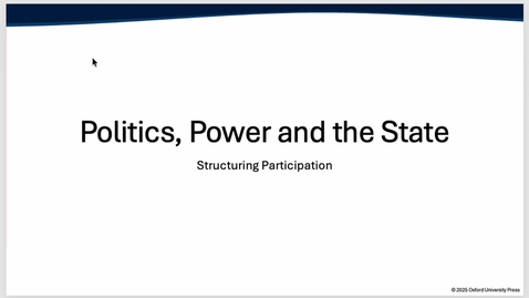 Thumbnail for POLS 1010: Structuring Participation