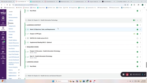 Thumbnail for HAS 3000 Dr. Cottle Lecture Ch.11 (week 12)