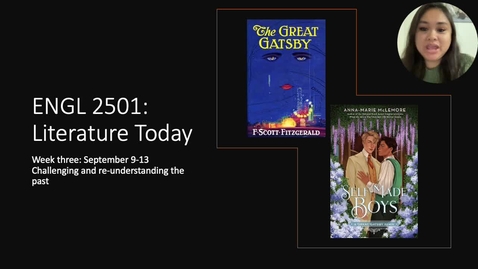Thumbnail for ENGL 2501 Week Three Recording